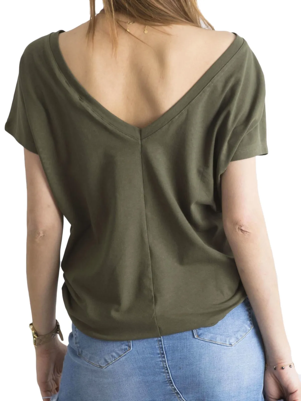 Khaki t-shirt Fire - zdjęcie 2
