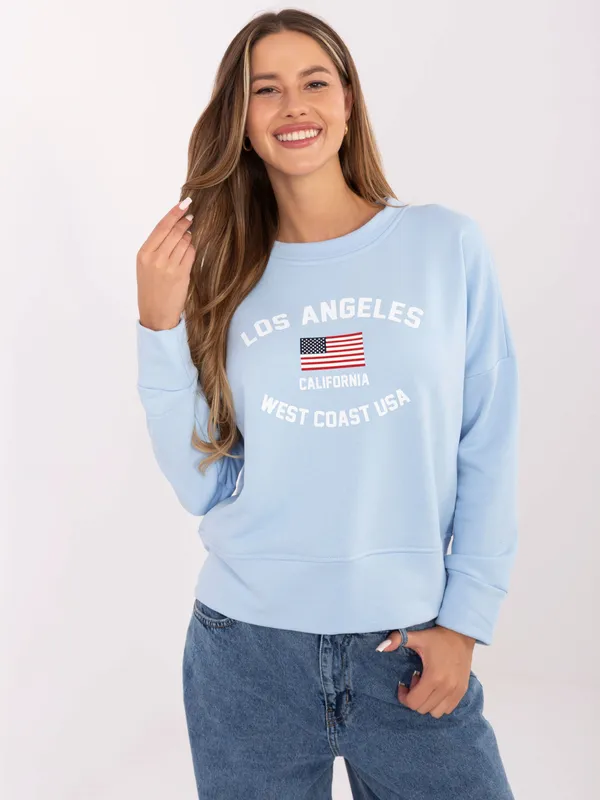 Bluza o kroju oversize z nadrukiem California - widok 2
