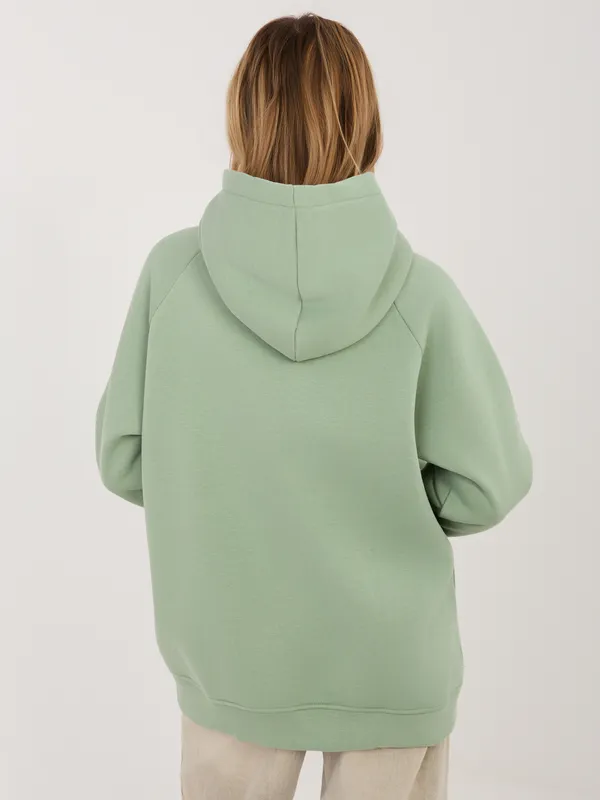 Bluza z kapturem typu oversize z aplikacją - widok 2