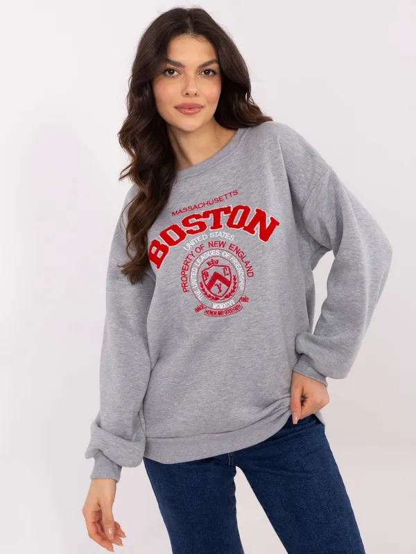 Bluza oversize w stylu amerykańskiego college'u - widok 2