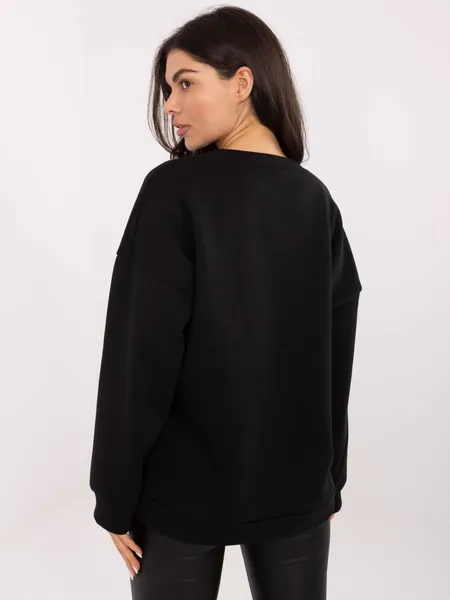 Bluza oversize z graficznym nadrukiem buldoga