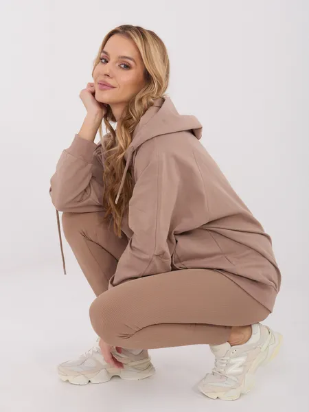 Casualowa bluza rozpinana z kapturem oversize