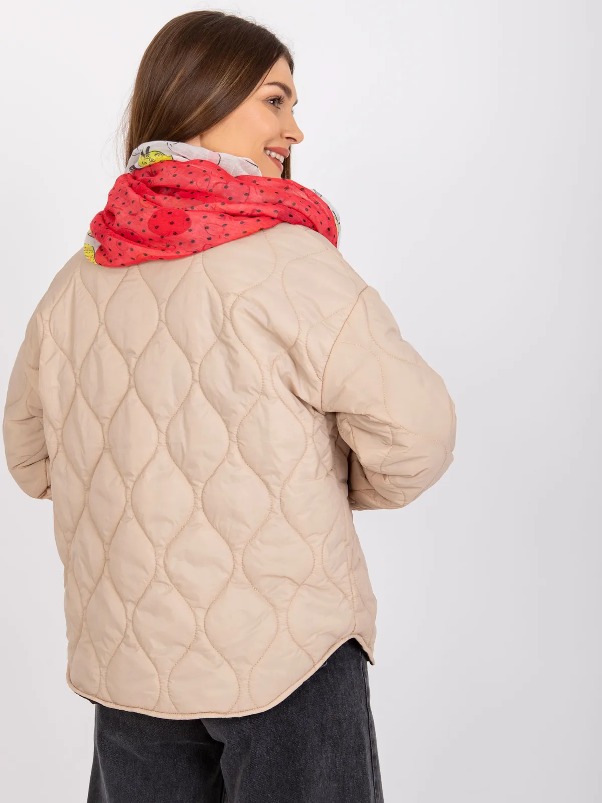 Lekka chustka z nadrukiem w stylu casual - zdjęcie 1