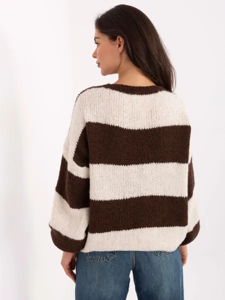 Krótki kardigan oversize z wiązaniem typu boho