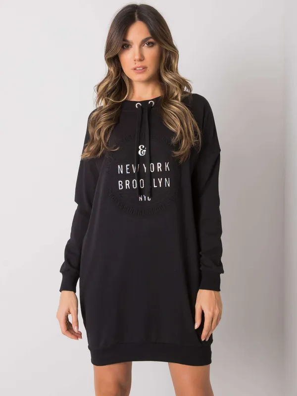 Casualowa sukienka dresowa o kroju oversize - widok 2