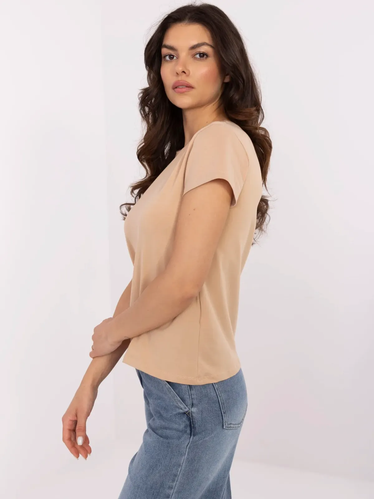 Turkusowy t-shirt Peachy - zdjęcie 1