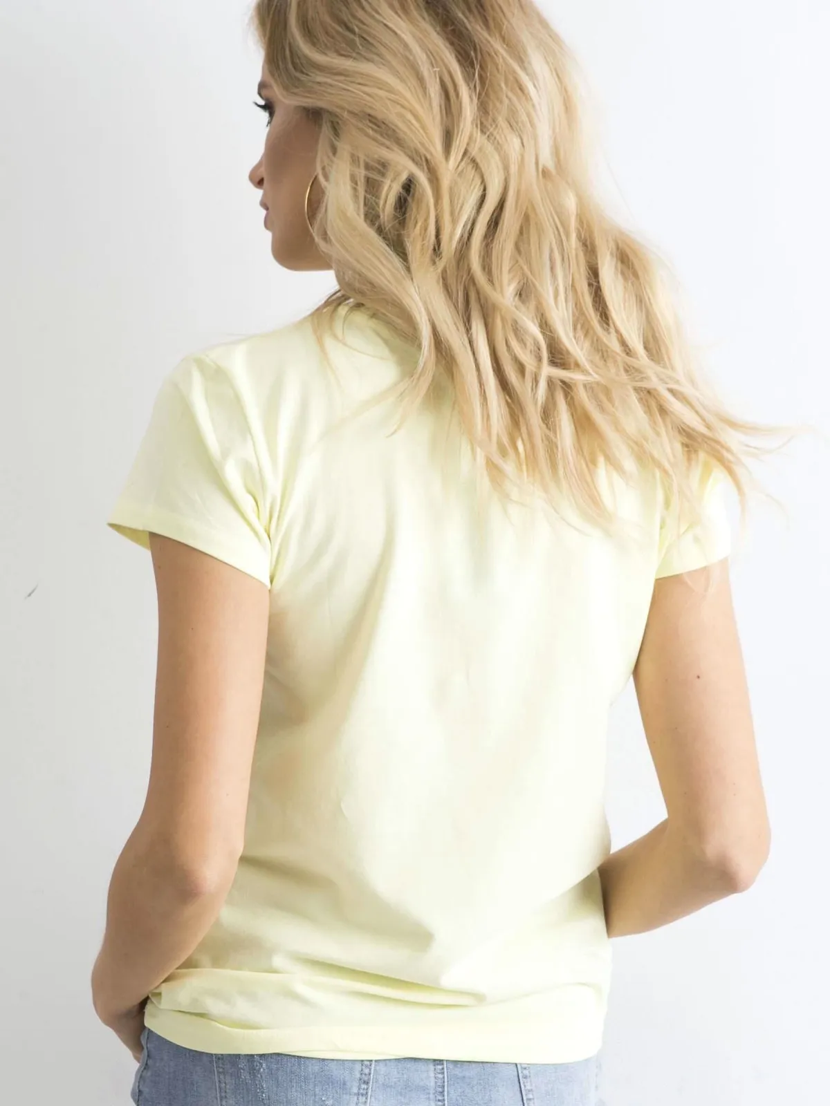 Jasnożółty t-shirt Peachy - zdjęcie 7