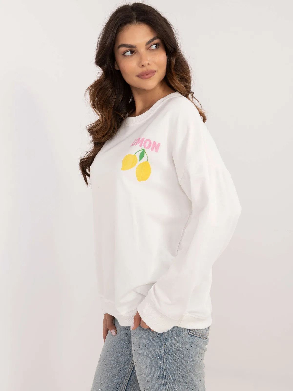 Casualowa bluza oversize z graficznym nadrukiem - zdjęcie 1