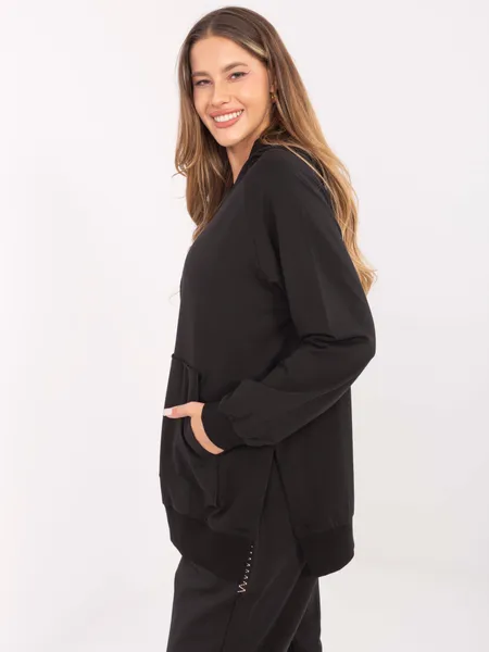 Bluza z kapturem o swobodnym kroju oversize