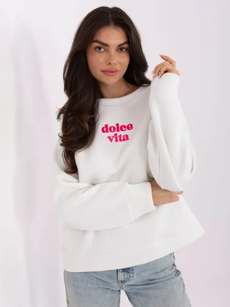 Bluza oversize z napisem w stylu casual