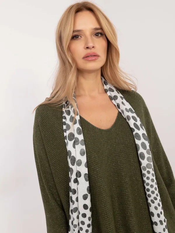 Casualowa bluzka oversize z dekoracyjnym szalem
