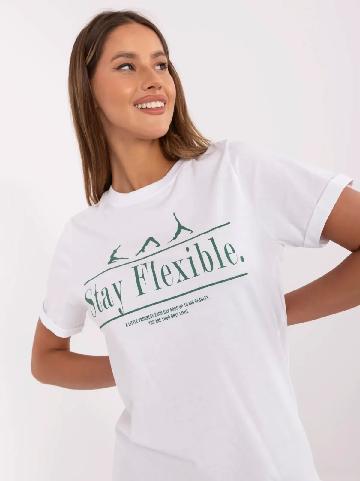 Sportowa sukienka t-shirt z nadrukiem typu oversize - zdjęcie 1