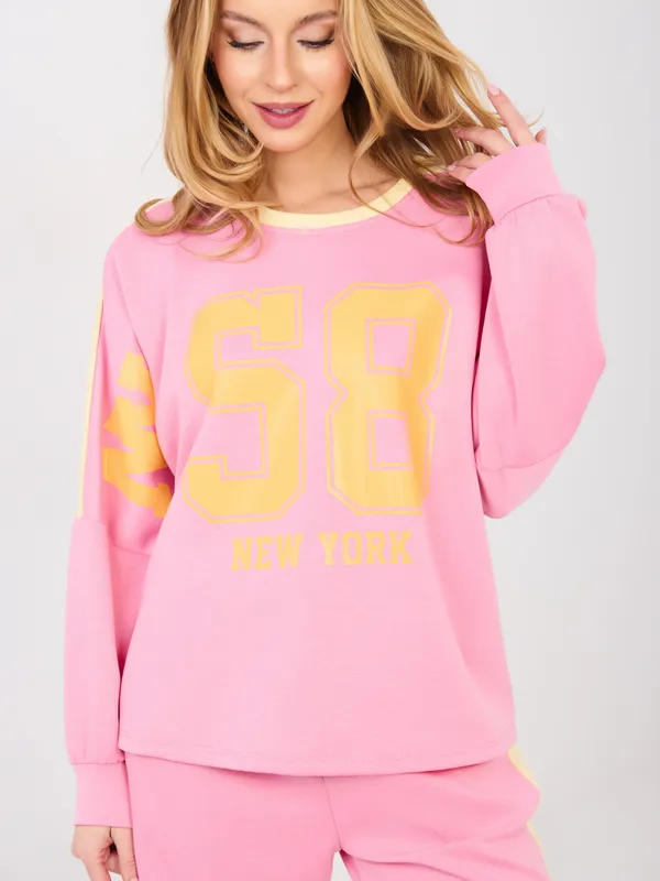 Bluza oversize w sportowym stylu amerykańskim