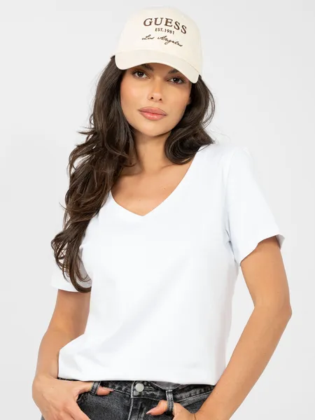 Klasyczny T-shirt z dekoltem w serek