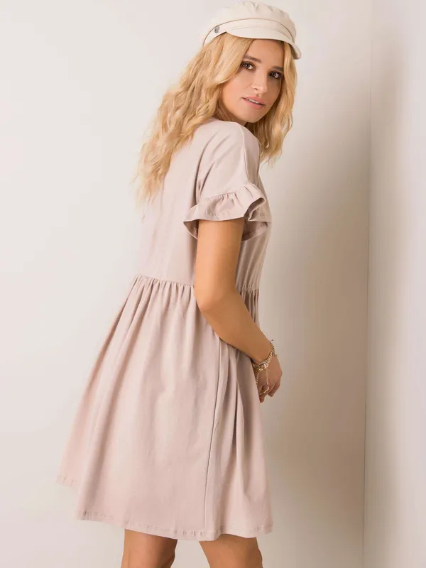 RUE PARIS Czarna sukienka oversize - widok 2
