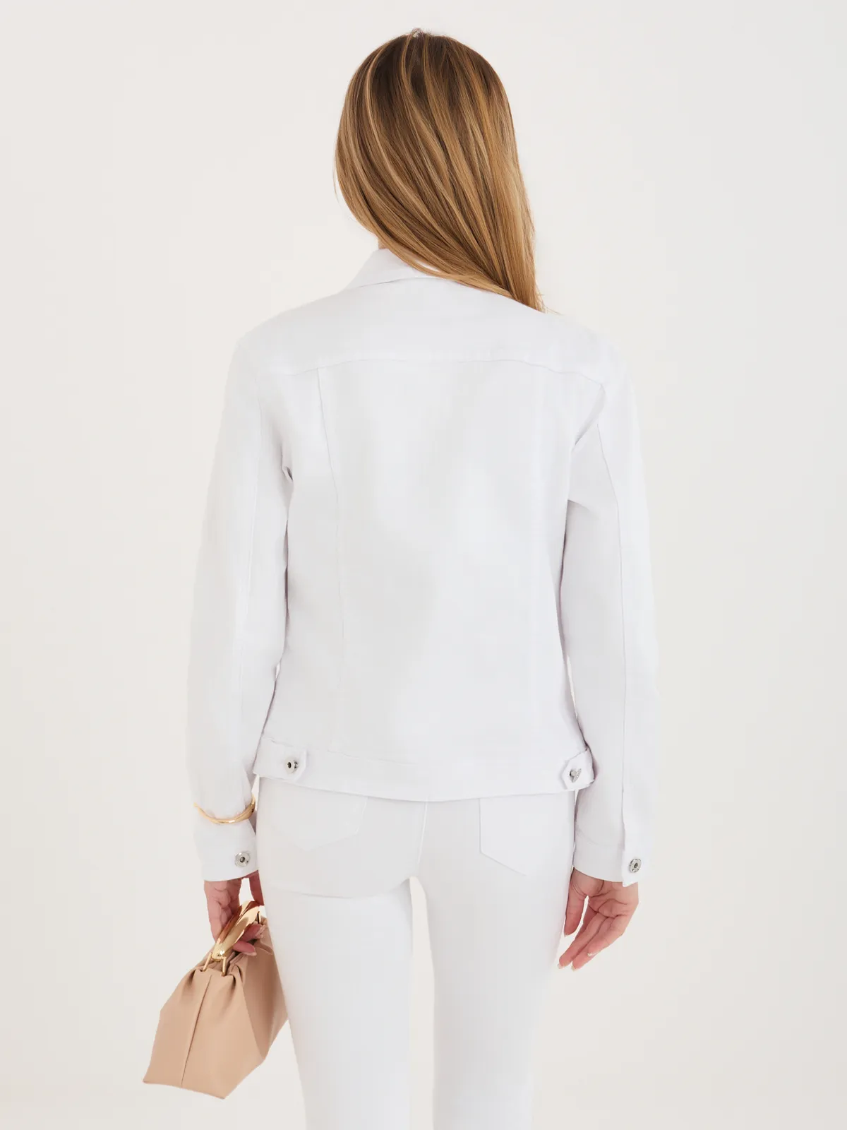 Klasyczna krótka kurtka w stylu casual - zdjęcie 1