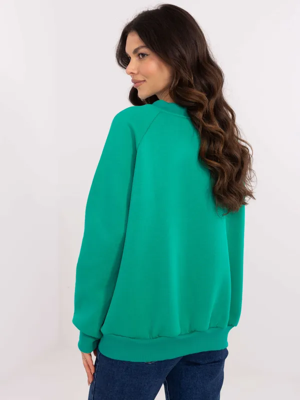 Bluza oversize z naszywanym napisem w stylu varsity