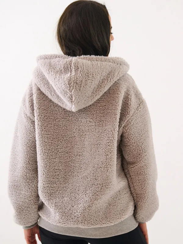 Casualowa bluza rozpinana z kapturem oversize - widok 2