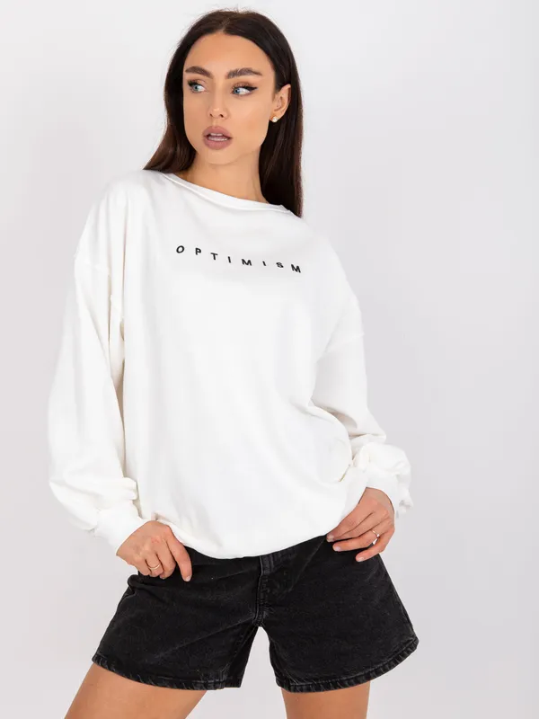 Oversize bluza z napisem w casualowym stylu