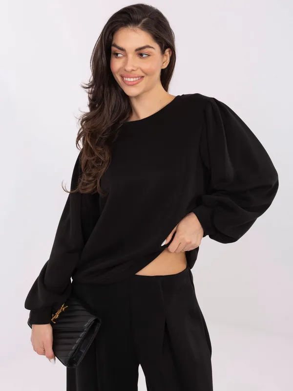 Bluza z bufkami w klimacie glamour