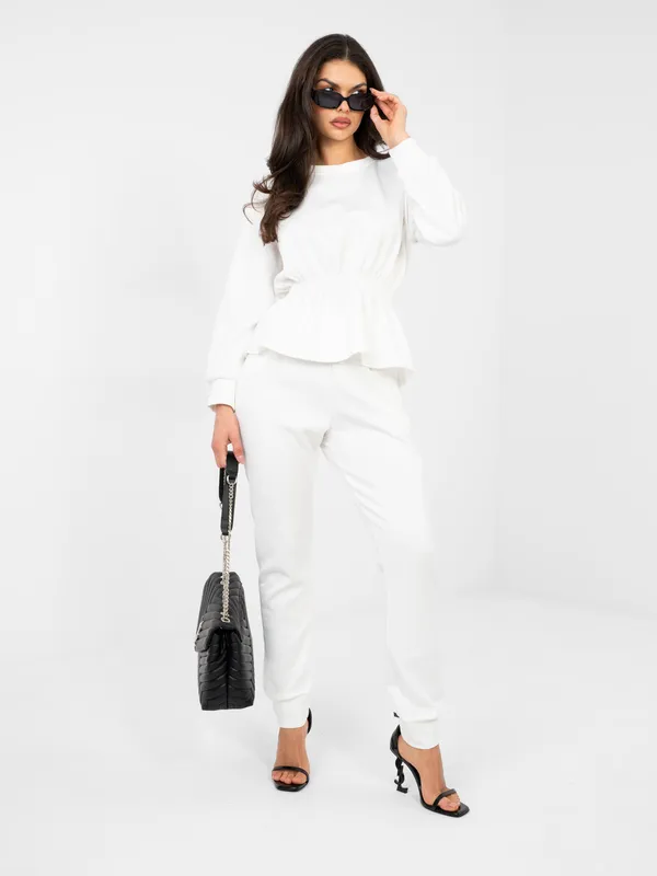 Casualowe spodnie dresowe z wysokim stanem - widok 2