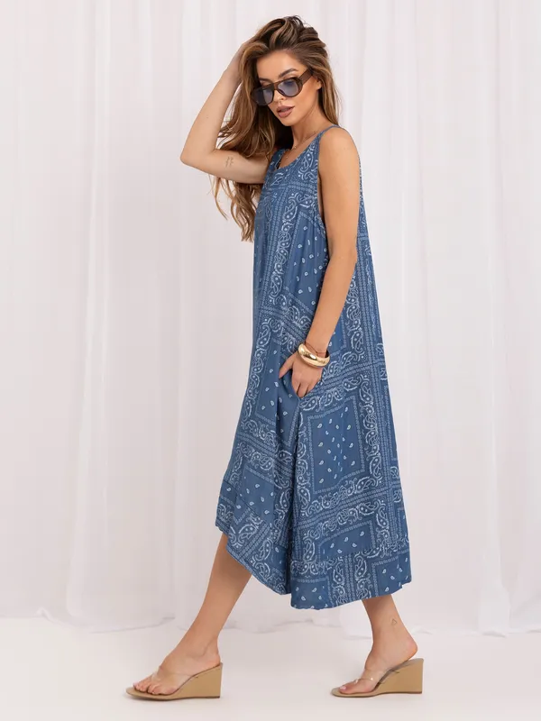 Sukienka maxi o kroju oversize w stylu boho