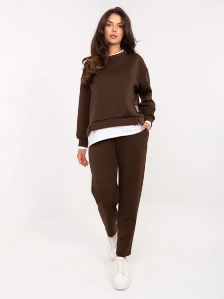 Casualowy komplet dresowy z bluzą oversize i spodniami