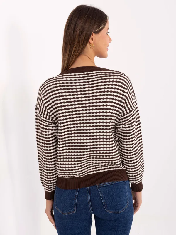 Sweter damski o luźnym kroju oversize