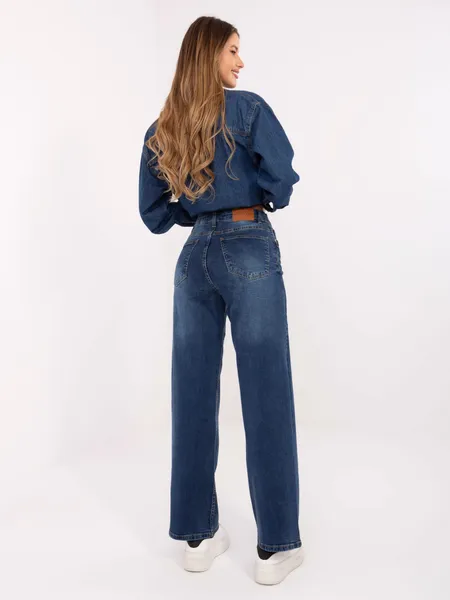 Spodnie jeansowe o kroju wide leg