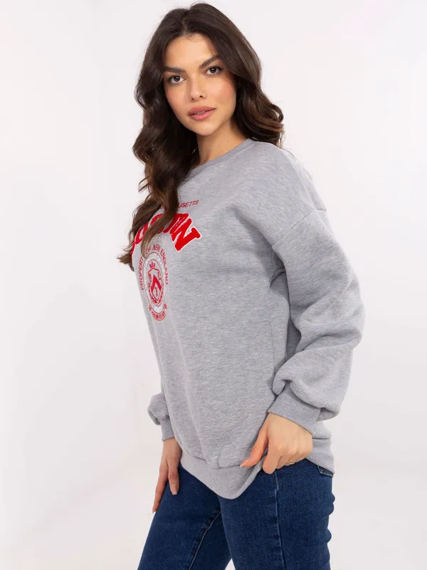 Bluza oversize w stylu amerykańskiego college'u