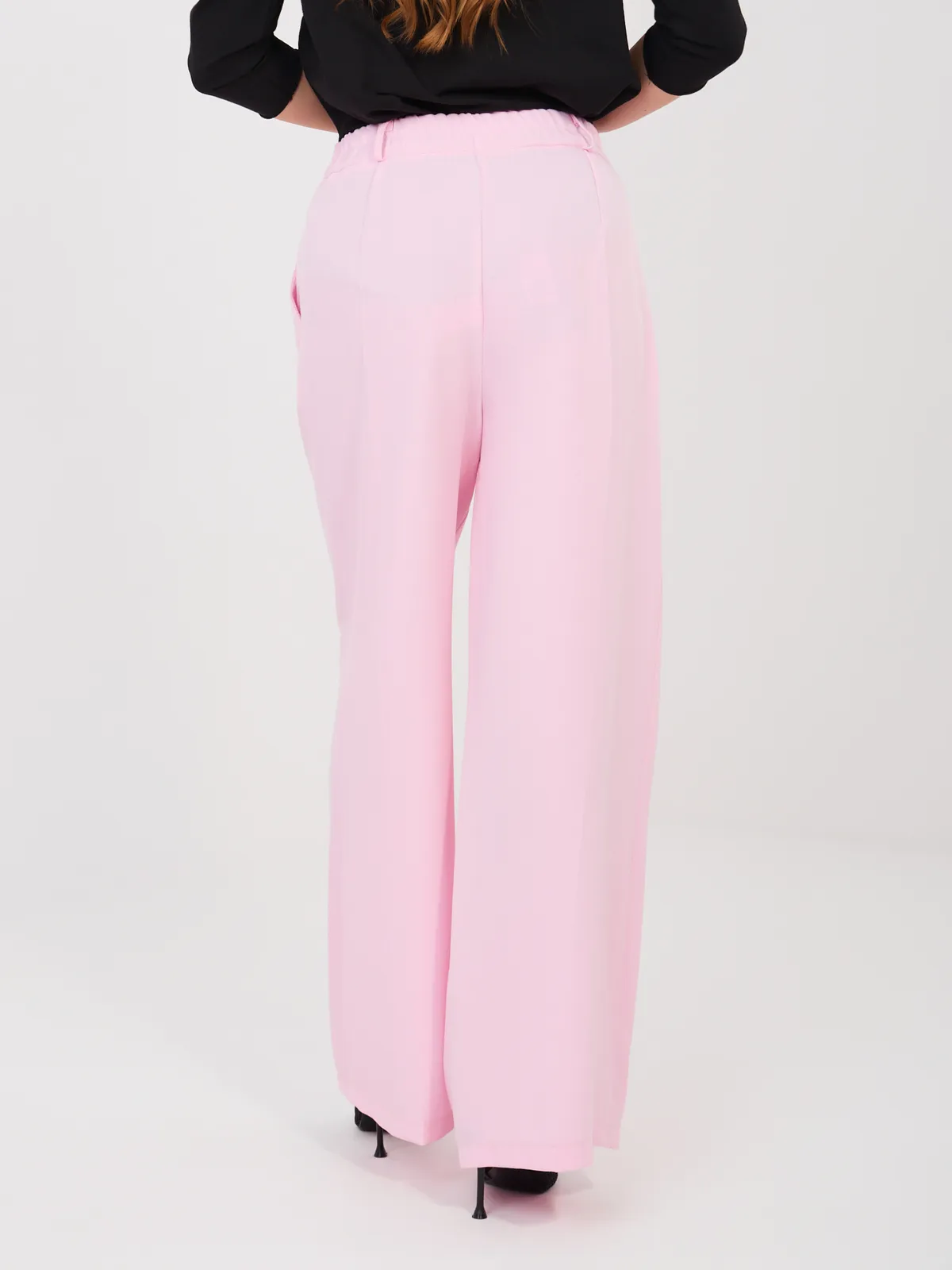 Eleganckie spodnie z szerokimi nogawkami typu palazzo - zdjęcie 1