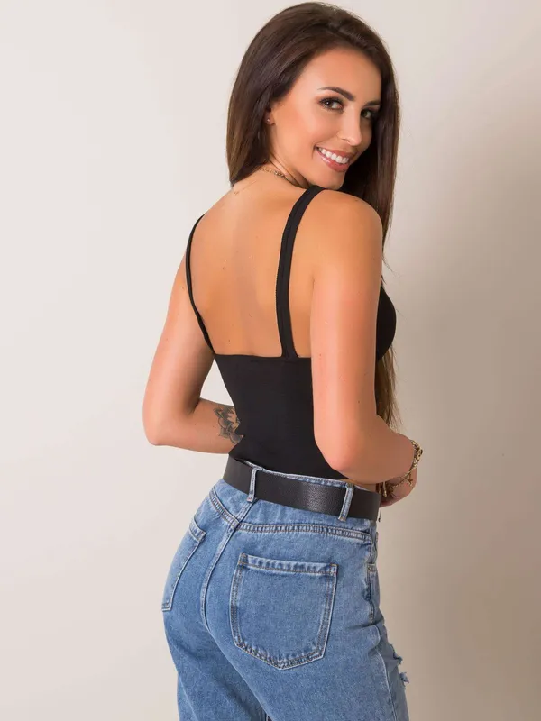 RUE PARIS Czarny top damski