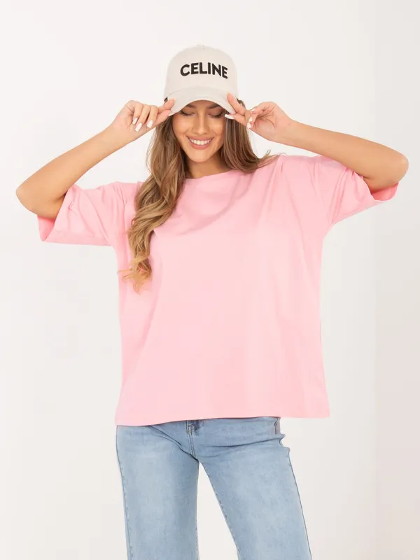 Casualowy T-shirt o kroju oversize