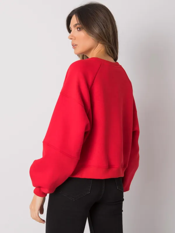 Krótka bluza oversize z bufiastymi rękawami