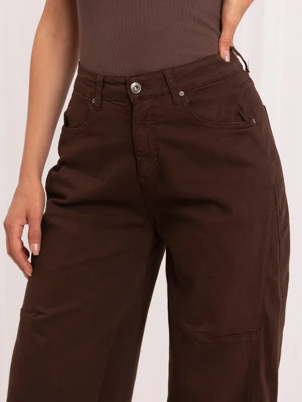 Spodnie typu wide leg z wysokim stanem - widok 2