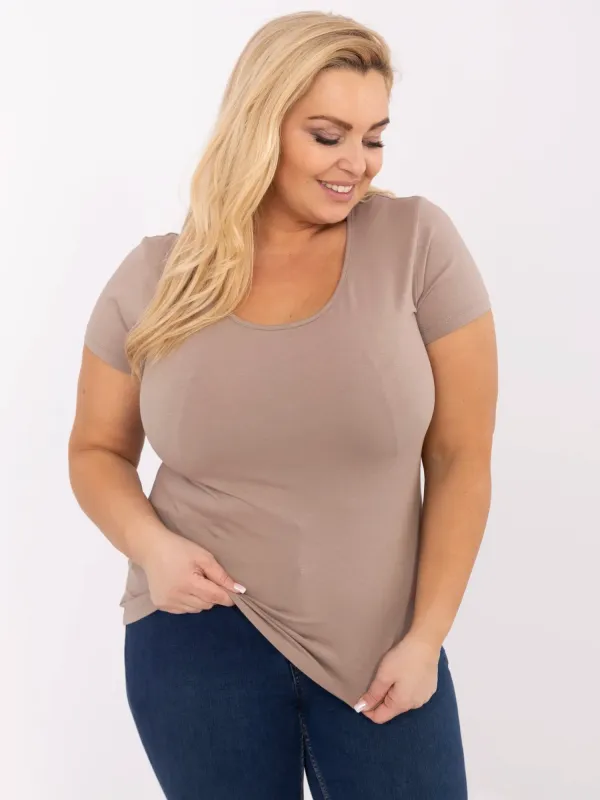 Klasyczna bluzka o dopasowanym kroju casual