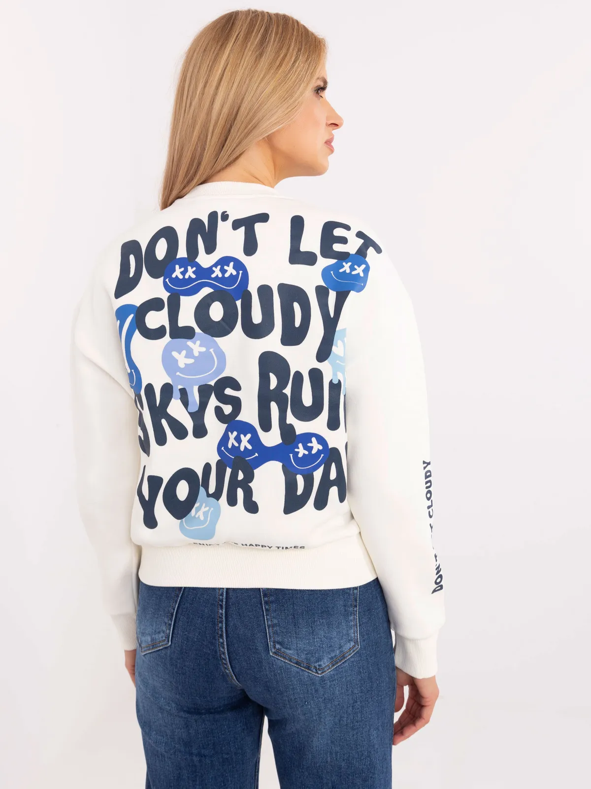 Casualowa bluza oversize z graficznym nadrukiem - zdjęcie 3