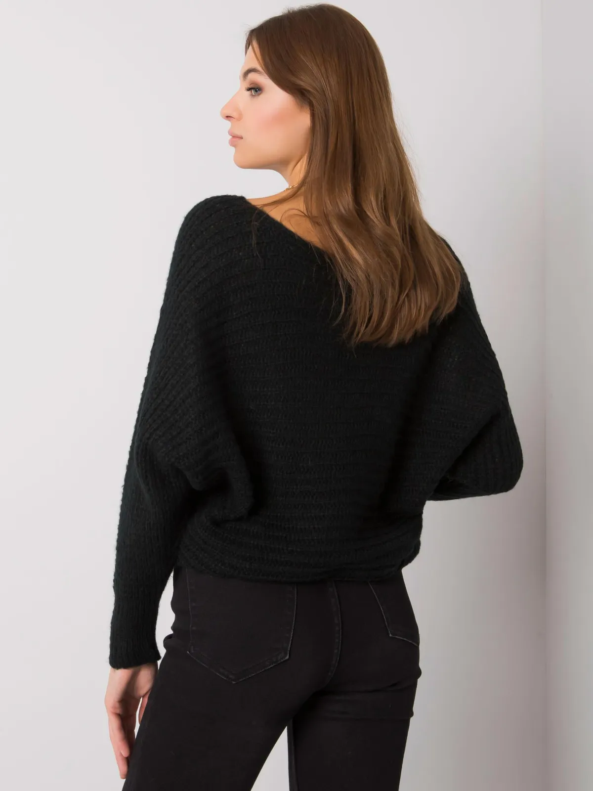 OCH BELLA Szary dzianinowy sweter - zdjęcie 4