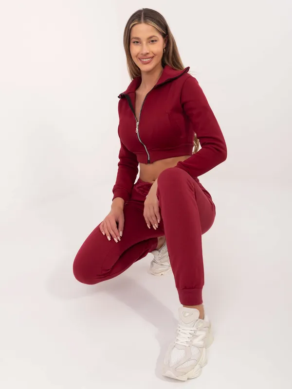 Spodnie dresowe basic fioletowe