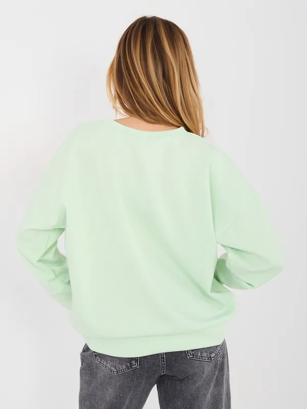 Bluza oversize z napisem w stylu casual