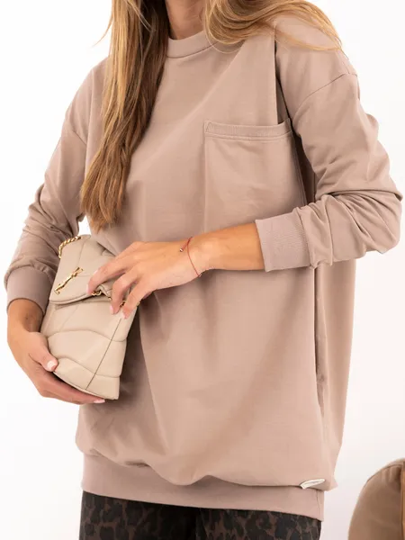 Casualowa sukienka dresowa o kroju oversize