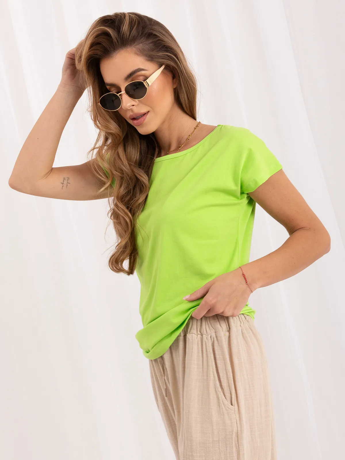 Fluo zielony t-shirt Circle - zdjęcie 7