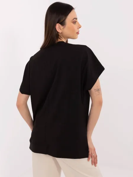 T-shirt o kroju oversize z ozdobnym nadrukiem