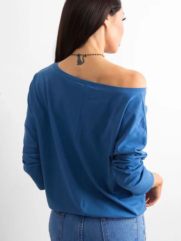 Niebieska bluzka Fiona - widok 2