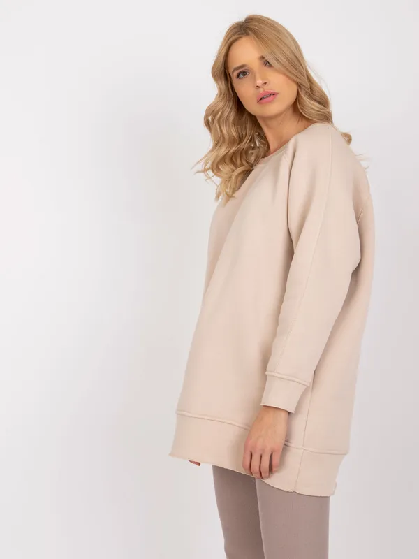 Długa bluza oversize o swobodnym kroju - widok 2