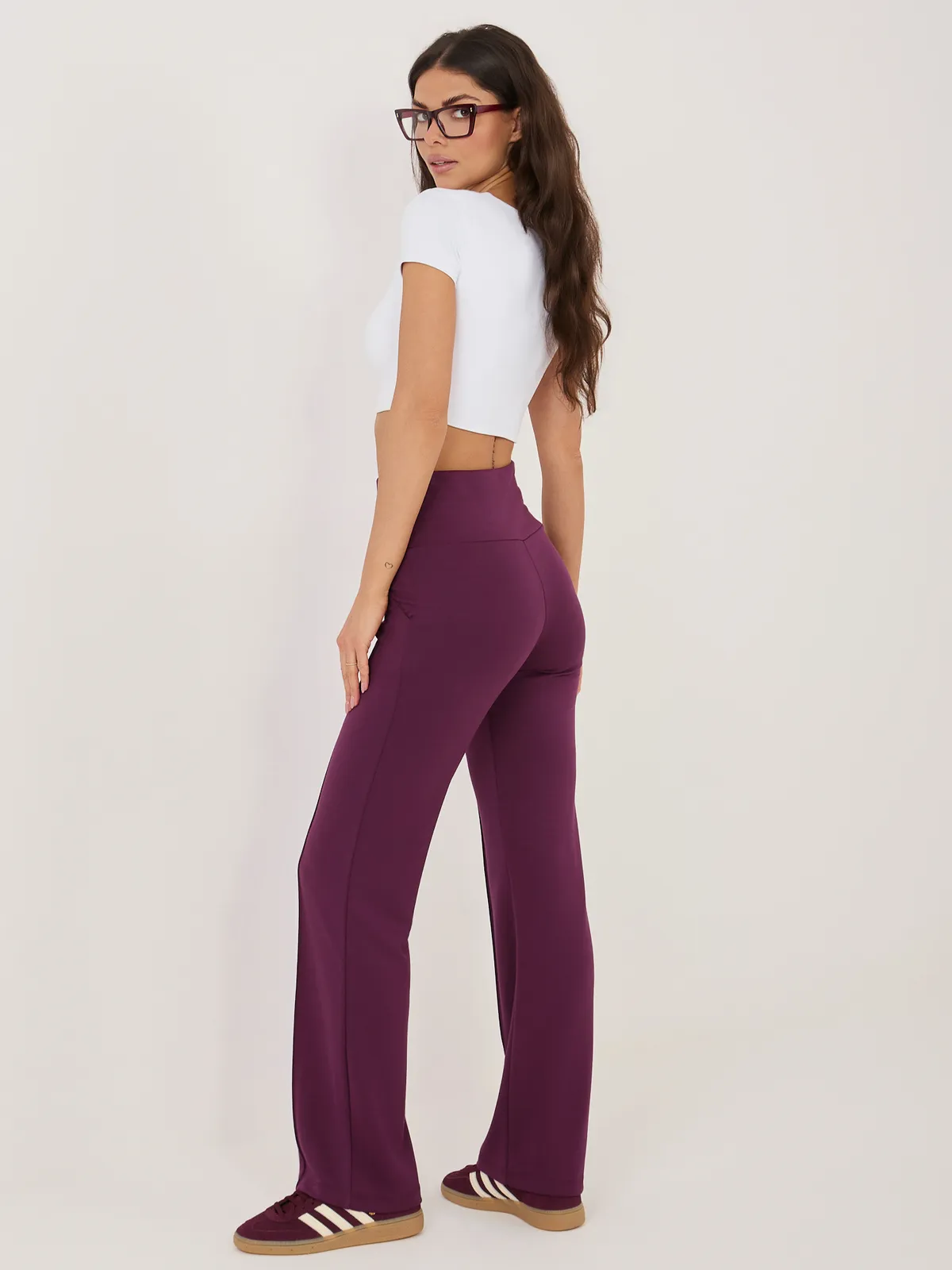 Wygodne spodnie dresowe z wysokim stanem - zdjęcie 1