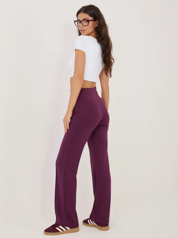 Wygodne spodnie dresowe z wysokim stanem