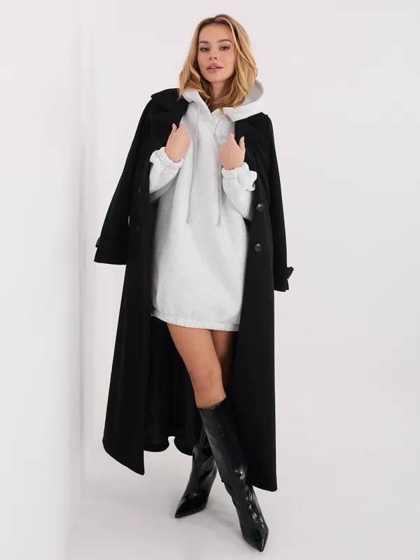 Bluza oversize z kapturem i ściągaczem
