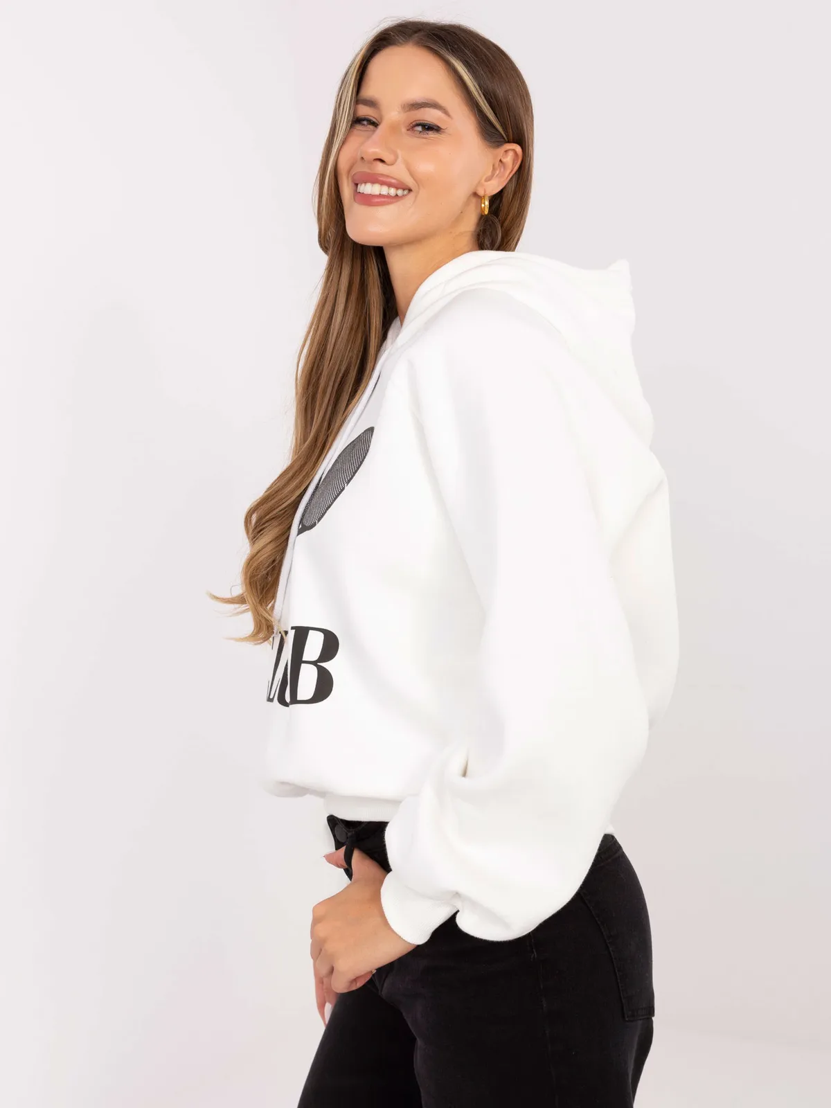 Casualowa bluza z kapturem w tenisowym stylu - zdjęcie 1