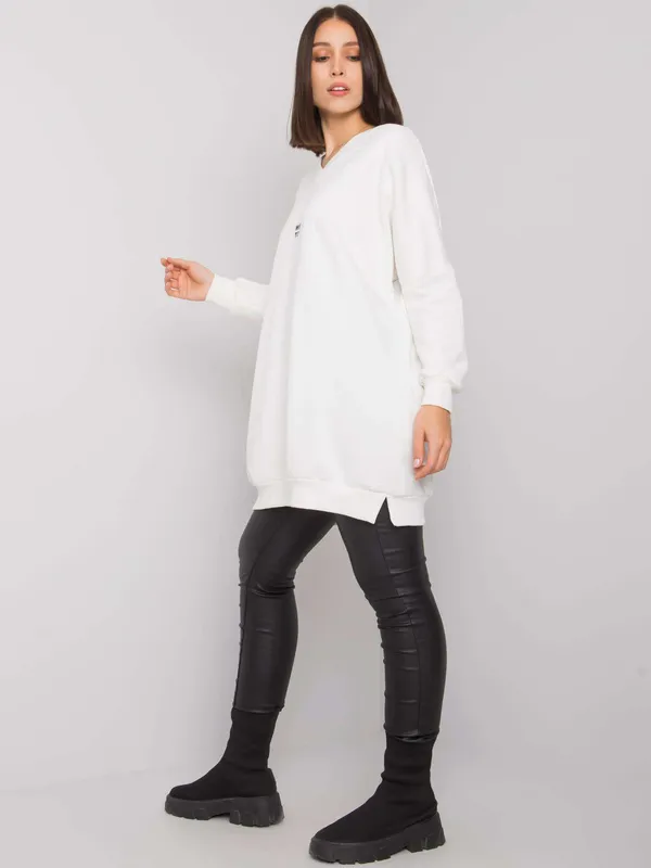 Casualowa tunika oversize z suwakiem na plecach